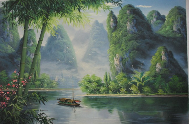桂林山水 / 油画